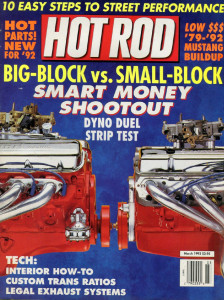 HOT ROD 1992 MAR - MOUSE vs. RAT, GT350R, WILLYS